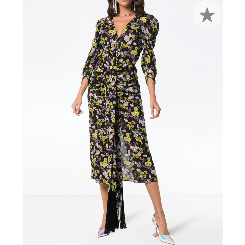 MAGDA BUTRYM NWT silk Downey floral print dress 40